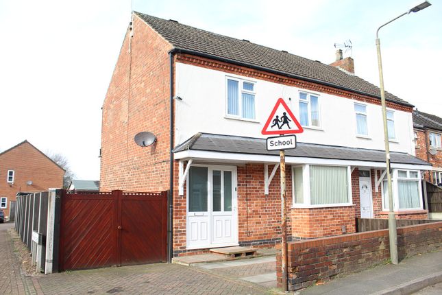 Semi-detached house for sale in Alexander Terrace, Pinxton, Nottingham, Nottinghamshire.