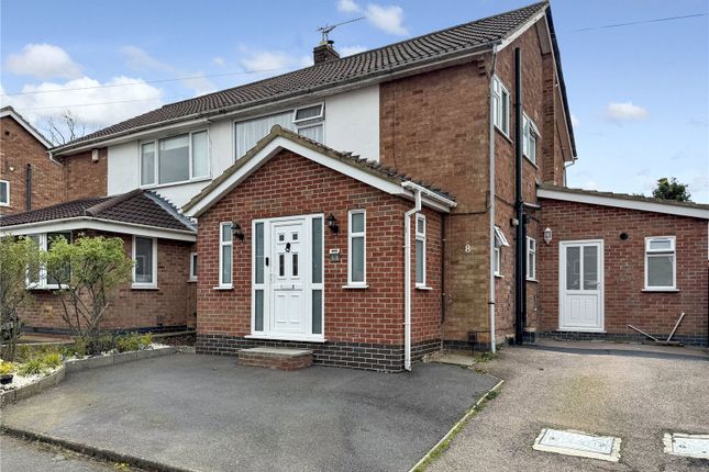 Semi-detached house for sale in High Leys Drive, Oadby, Leicester, Leicestershire