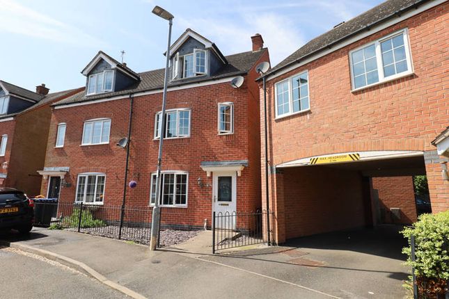 Semi-detached house for sale in Berrywell Drive, Barwell, Leicestershire