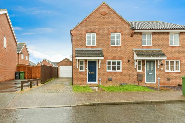 Thumbnail Semi-detached house for sale in Teasel Road, Attleborough