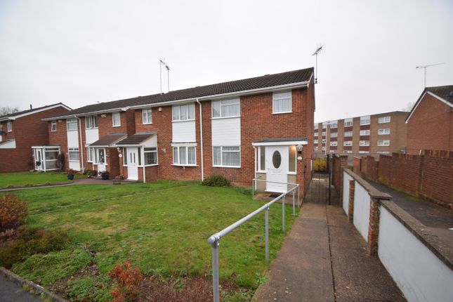Thumbnail End terrace house to rent in Chalfont Way, Luton, Bedfordshire
