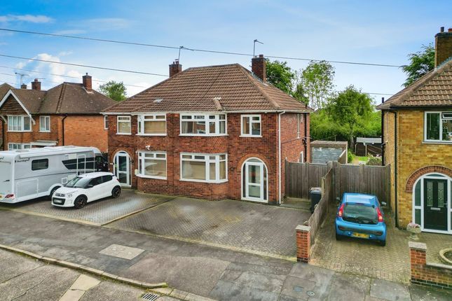 Thumbnail Semi-detached house for sale in Queensgate Drive, Leicester
