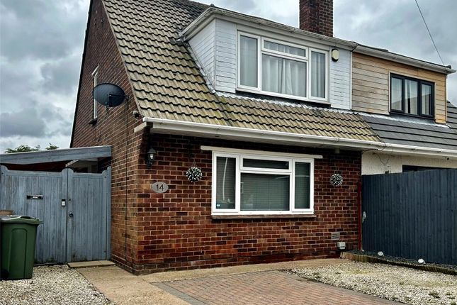 Semi-detached house for sale in Blackbrook Close, Shepshed, Leicestershire