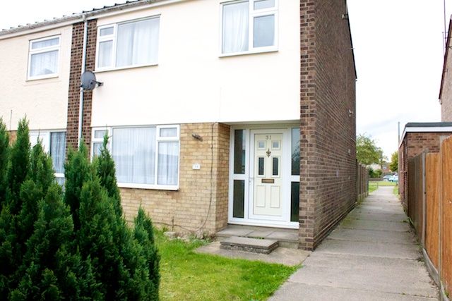 Thumbnail End terrace house to rent in Othello Close, Colchester, Essex