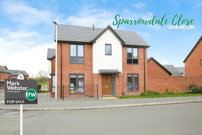 Thumbnail Detached house for sale in Sparrowdale Close, Grendon, Atherstone