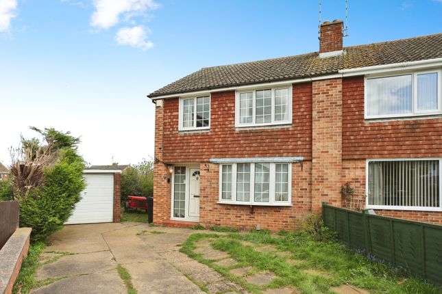 Thumbnail Semi-detached house for sale in Shorwell Close, Grantham