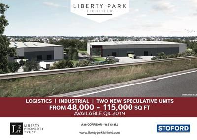 Warehouse to let in Liberty Park, A38, Lichfield, Staffordshire
