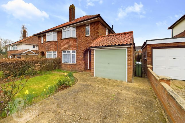 Semi-detached house for sale in Three Mile Lane, New Costessey, Norwich