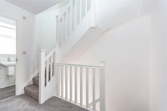 Bright And Clean Staircase Area With Fresh White W...