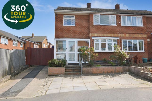 Semi-detached house for sale in Halcroft Rise, Wigston, Leicester