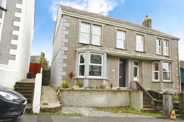 Thumbnail Semi-detached house for sale in Wellington Road, St. Dennis, St. Austell, Cornwall