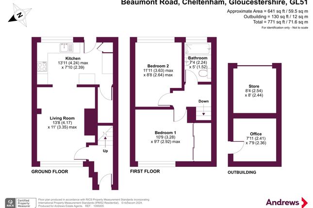 Terraced house for sale in Beaumont Road, Cheltenham, Gloucestershire