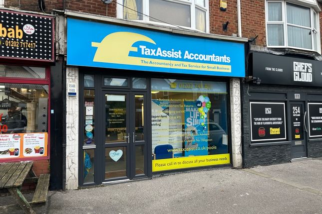 Retail premises to let in 256 Ashley Road, Parkstone, Poole, Dorset