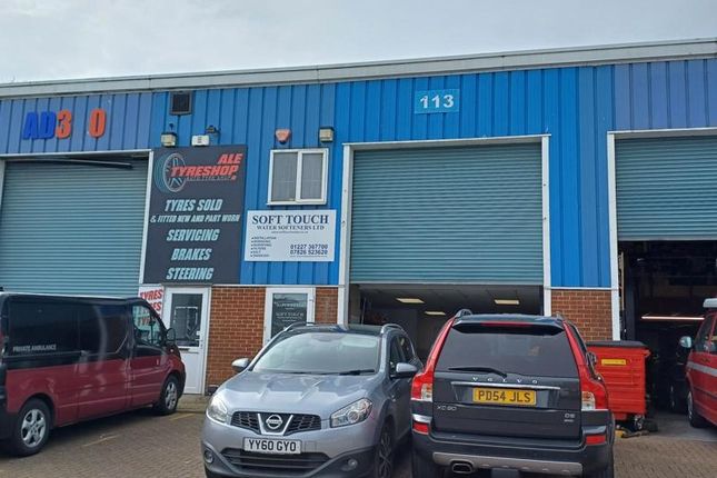 Thumbnail Industrial for sale in Units 113, John Wilson Business Park, Harvey Drive, Chestfield, Whitstable, Kent