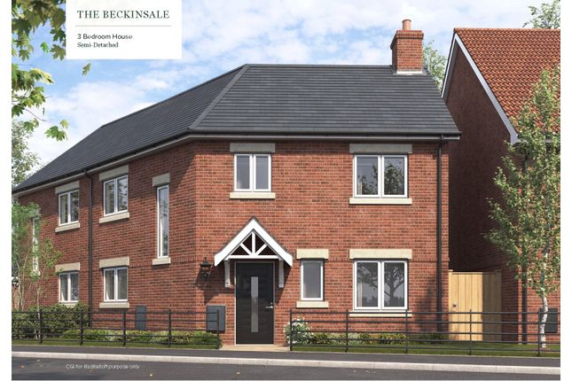 Thumbnail Semi-detached house for sale in The Beckinsale, Taggart Homes, Kings Wood, Skegby Lane, Mansfield, Nottinghamshire