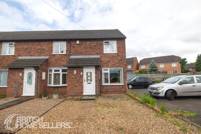 Thumbnail End terrace house for sale in Christopher Drive, Leicester, Leicestershire