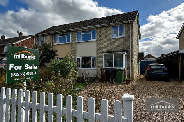 Semi-detached house for sale in Besthorpe Road, Attleborough, Norfolk