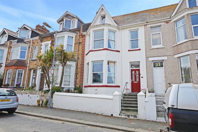 Terraced house for sale in Trebarwith Crescent, Newquay