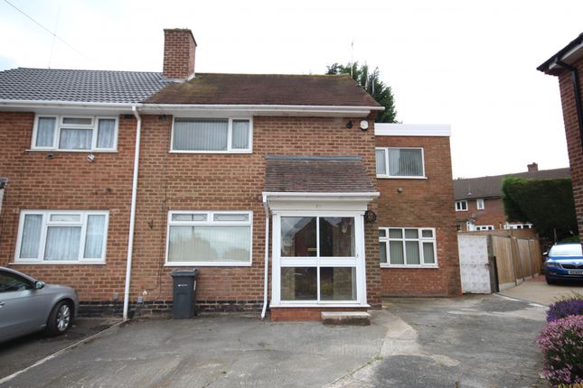 Thumbnail Semi-detached house to rent in Roseleigh Road, Birmingham, West Midlands