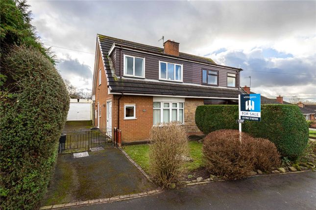 Thumbnail Semi-detached house for sale in Cadeby Grove, Milton, Stoke On Trent, Staffordshire