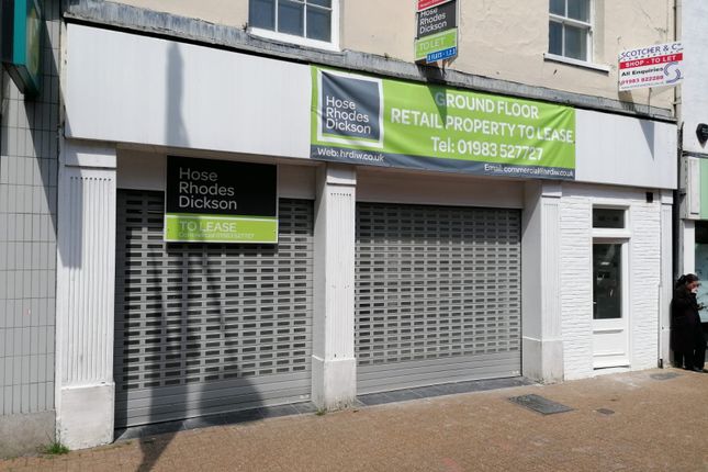 Retail premises to let in High Street, Newport
