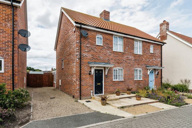 Semi-detached house for sale in Beckers View, Wenhaston, Halesworth