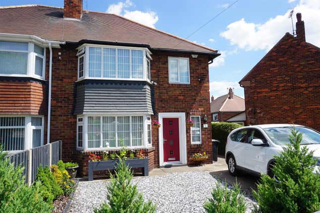 Thumbnail Semi-detached house for sale in Lawn Avenue, Woodlands, Doncaster