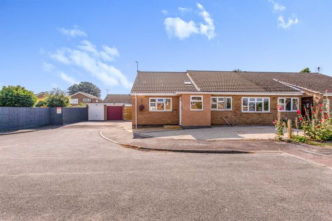 Thumbnail Semi-detached bungalow for sale in Kestrel Close, Broughton Astley, Leicester