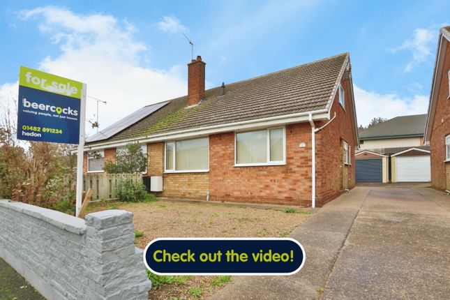 Thumbnail Semi-detached bungalow for sale in Summergangs Drive, Thorngumbald, Hull