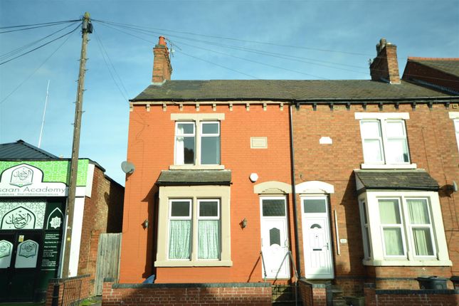 Thumbnail End terrace house for sale in Evington Road, Evington, Leicester