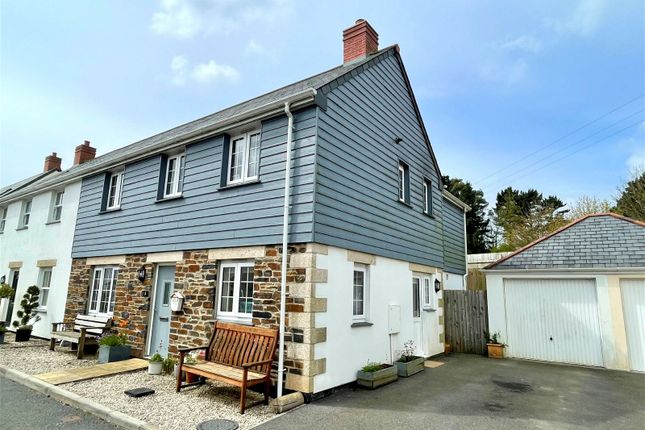 Semi-detached house for sale in River Field View, Hewas Water, Cornwall
