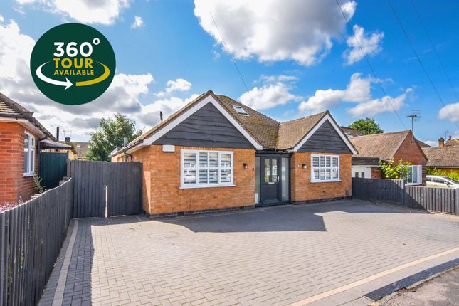 Thumbnail Detached bungalow for sale in Wayside Drive, Oadby, Leicester