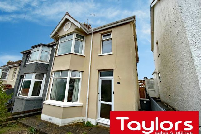 Thumbnail End terrace house for sale in Leys Road, Torquay