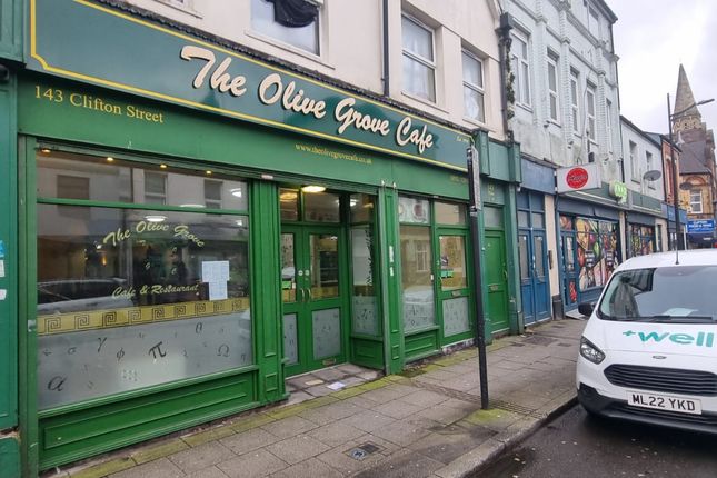 Restaurant/cafe to let in Clifton Street, Cardiff