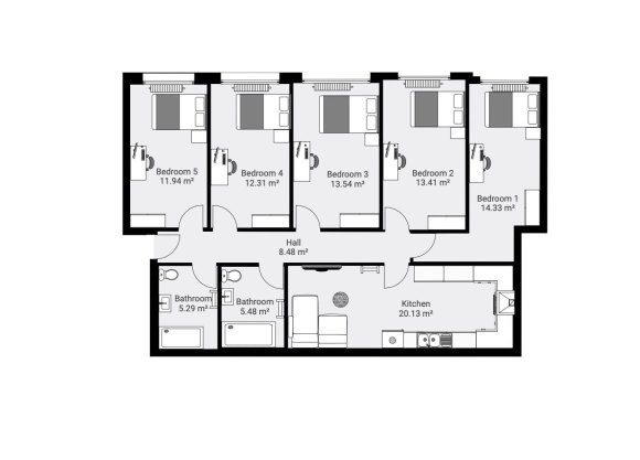 Flat 8, Harvey House, Lincoln photo 4