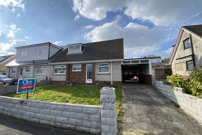 Thumbnail Semi-detached bungalow for sale in Elizabeth Close, Ynysforgan, Swansea, City And County Of Swansea.