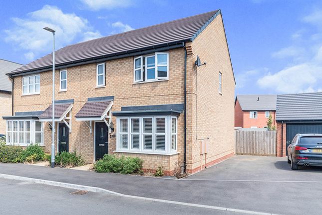 Thumbnail Semi-detached house for sale in Kings Grove, Cranfield, Bedford, Bedfordshire