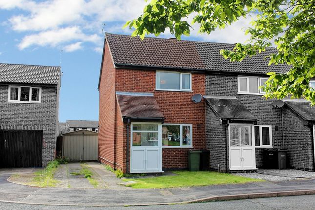 Thumbnail Town house for sale in Alport Way, Wigston