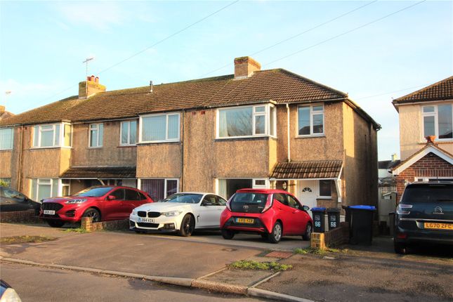 Thumbnail End terrace house to rent in Monks Close, Lancing, West Sussex