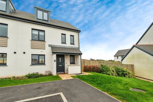 Thumbnail Semi-detached house for sale in Red Cove Close, Wadebridge, Cornwall