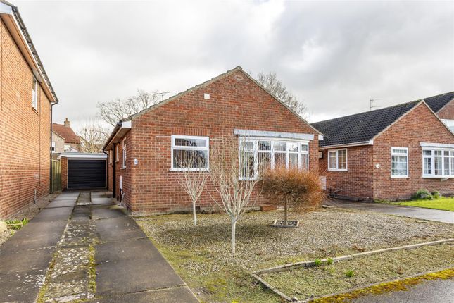 Thumbnail Detached bungalow for sale in Glebe Close, Strensall, York