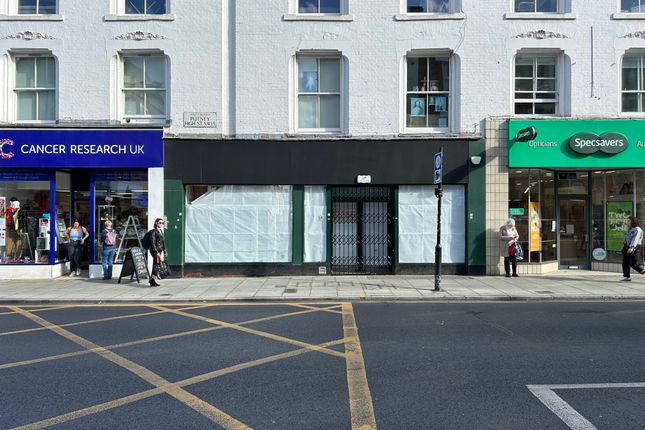 Retail premises to let in Putney High Street, London
