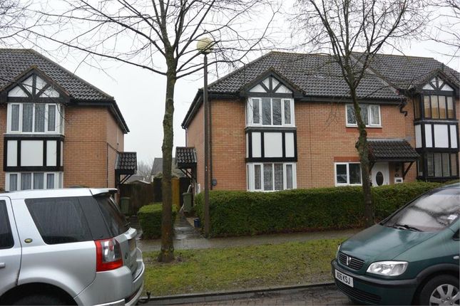 Semi-detached house to rent in Lynmouth Crescent, Furzton, Milton Keynes