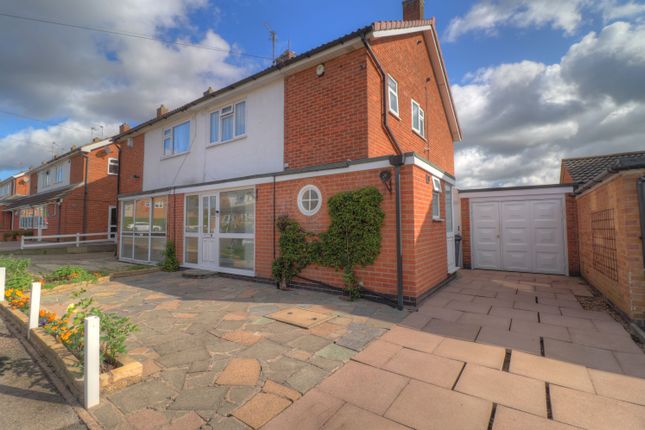Thumbnail Semi-detached house for sale in Barnstaple Road, Evington, Leicester