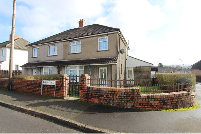 Semi-detached house for sale in Philip Street, Trinant, Crumlin