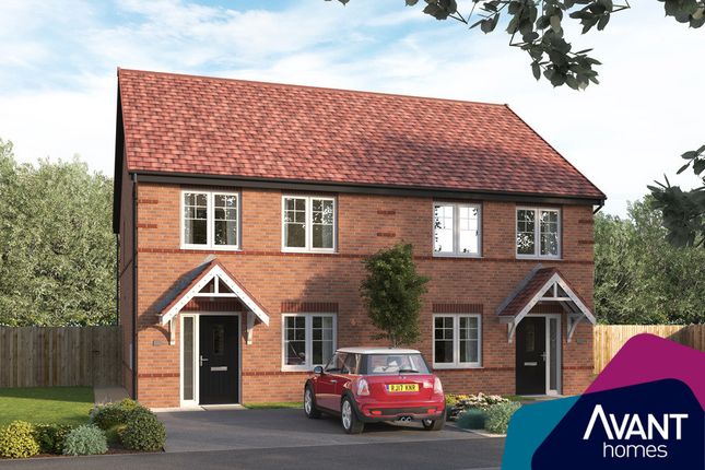 Semi-detached house for sale in "The Impwell" at Eyam Close, Desborough, Kettering