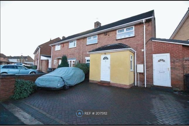 Thumbnail Semi-detached house to rent in Abingdon Road, Wolverhampton