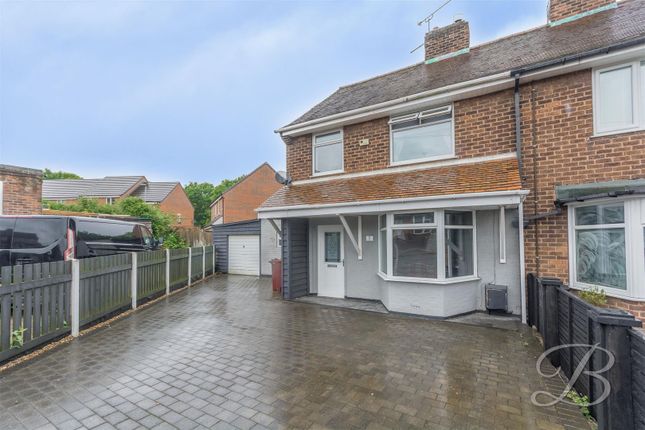 Thumbnail Semi-detached house for sale in Haddon Place, Langwith Junction, Mansfield