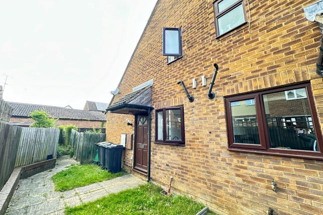 Thumbnail End terrace house to rent in Lucas Gardens, Luton, Bedfordshire