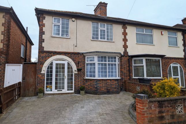 Thumbnail Semi-detached house for sale in Evington Parks Road, Leicester